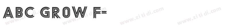 ABC Grow f字体转换